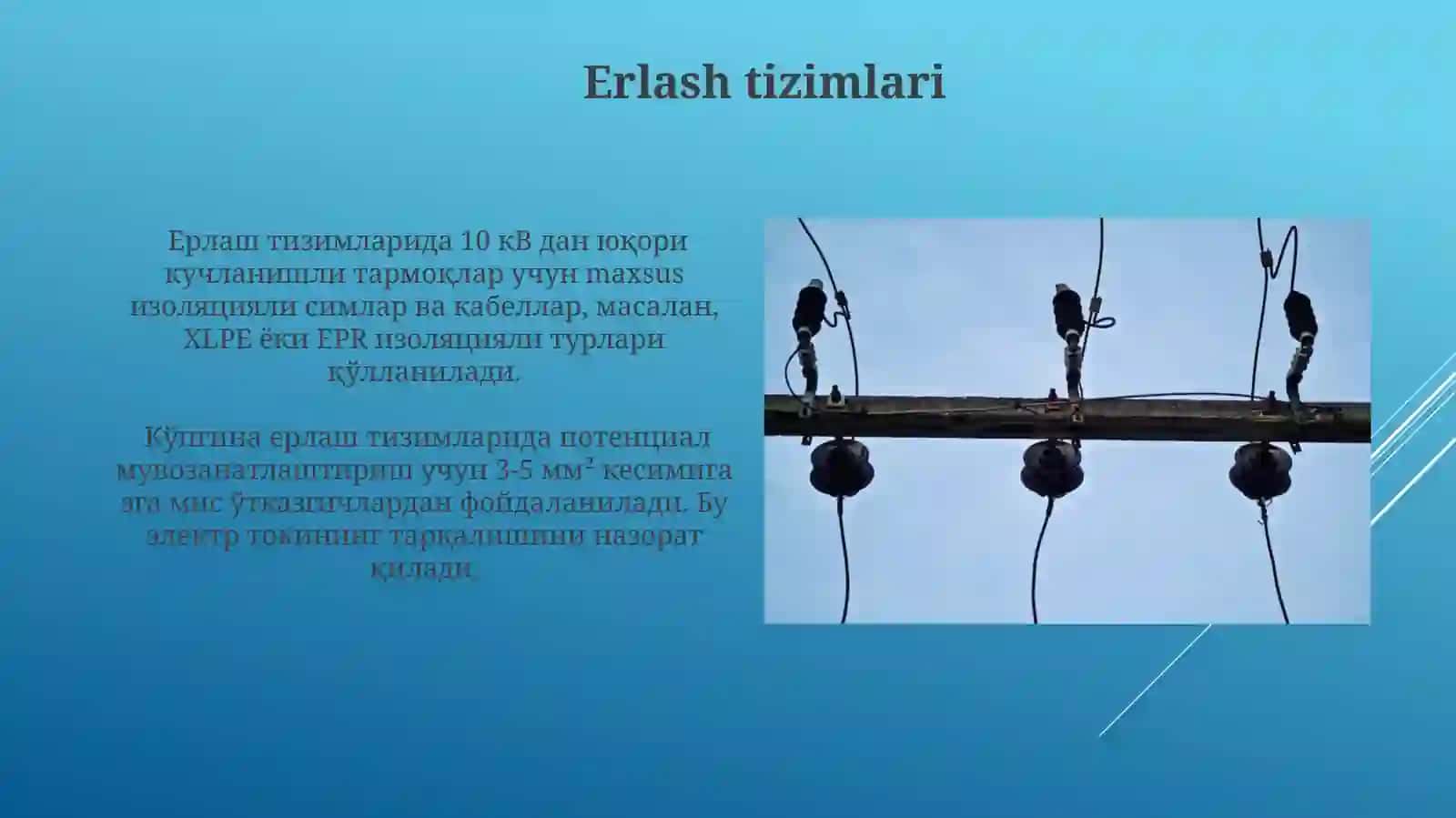 Yuqori Voltajli Seminarlarning 1 kV dan Yuqori Elektr Tarmoqlari 4