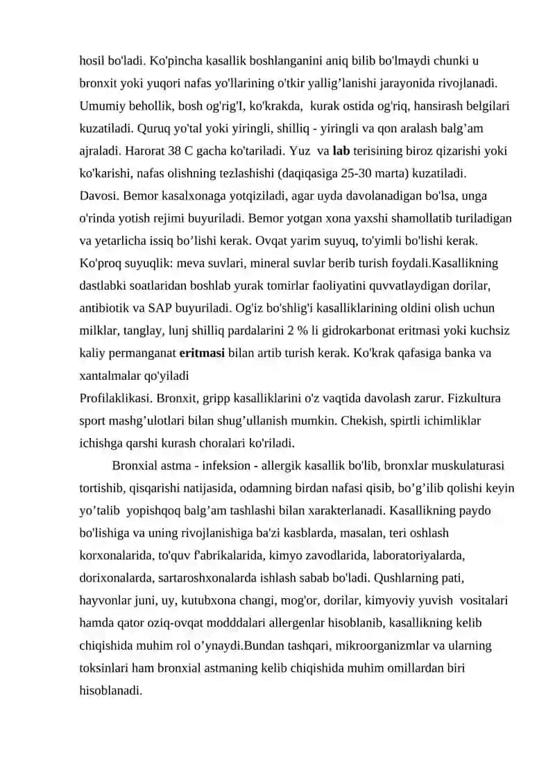 Nafas olish va yurak - qon tomir tizimlarining kasalliklari 4