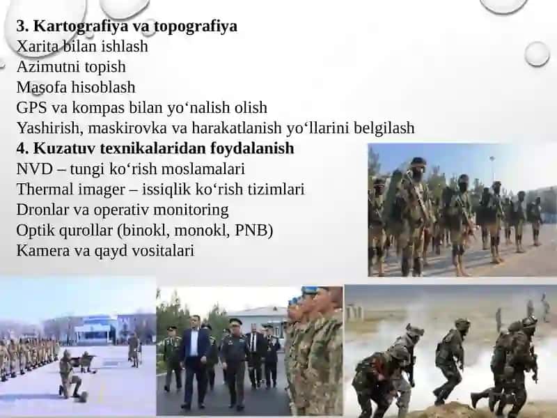Tinchlikkparvarlik operatsiyalari o'tkazish bo'yicha tajriballarni kuzatib berish evalutsiyasi 4