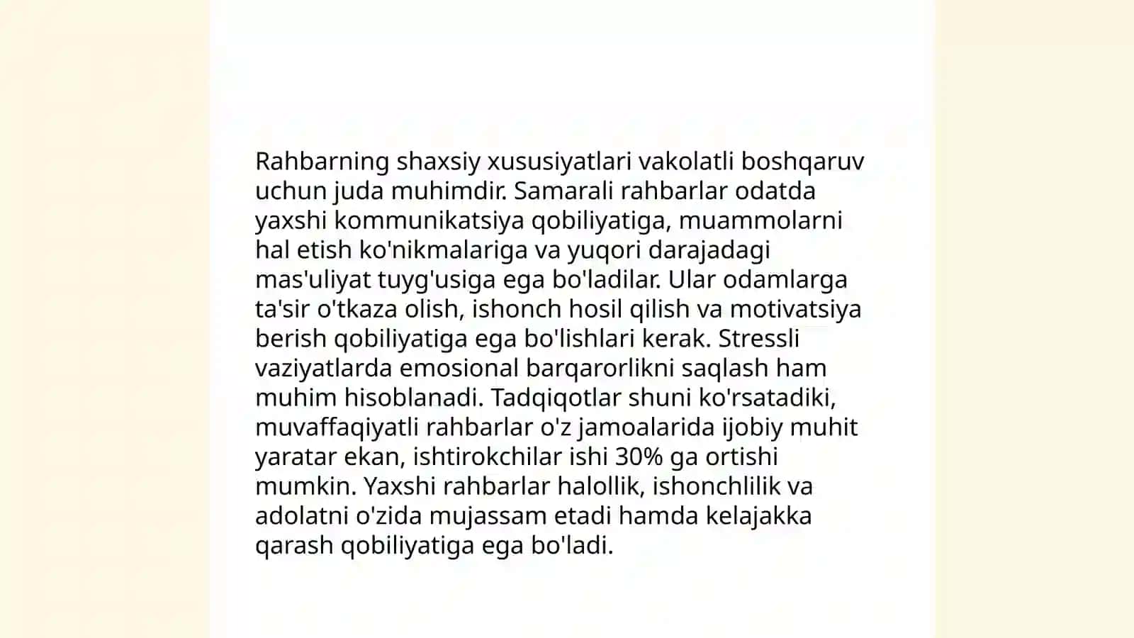 Rahbarlik faoliyatining psixologik xususiyatlari 4