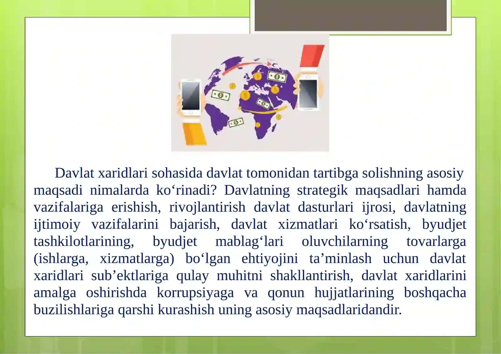 ELEKTRON AUKSION ORQALI DAVLAT XARIDLARINI AMALGA OSHIRISH 4