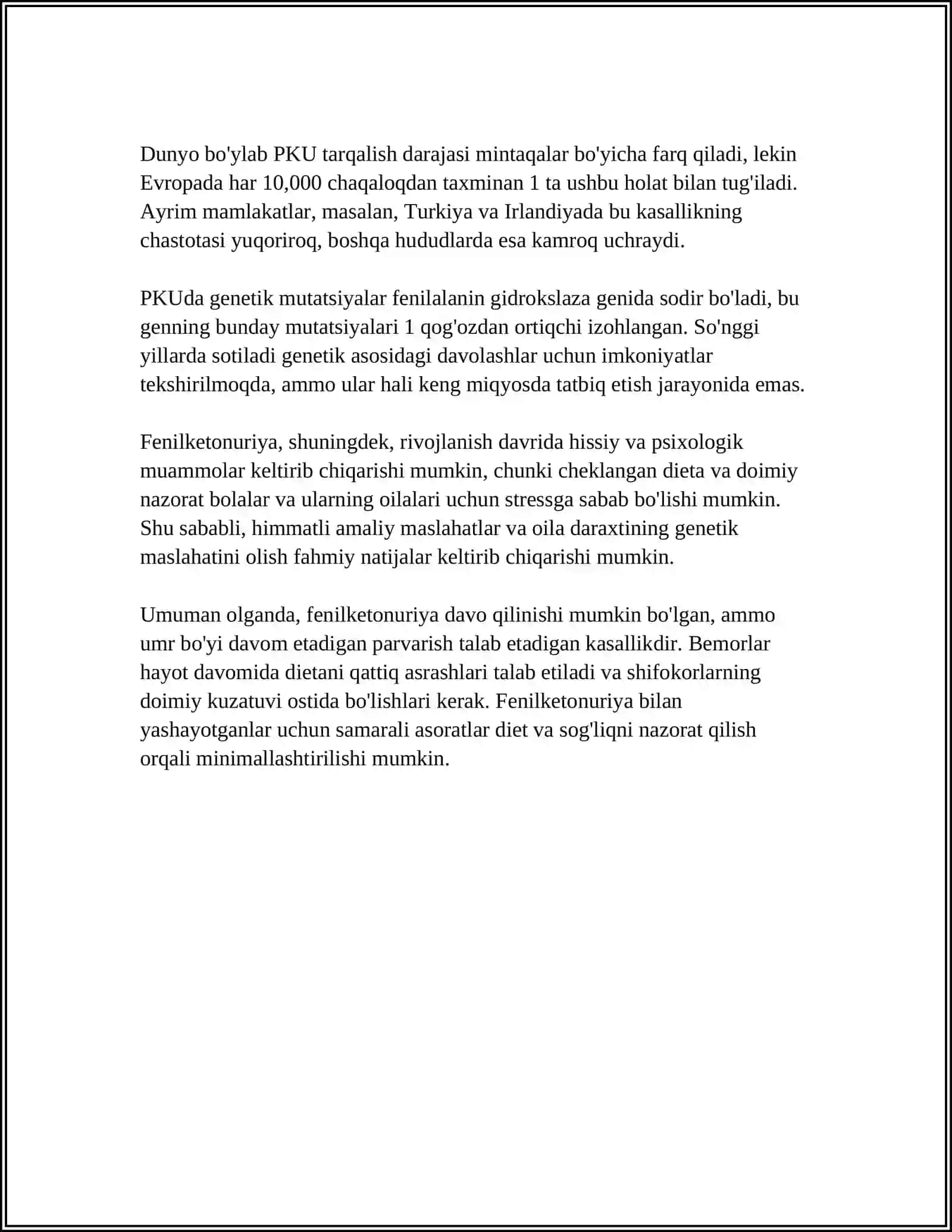 XRAMASOMA KASALLIKLARI.AUTASOMALARGA BOĜLIQ BÒLGAN KASALLIKLAR 4