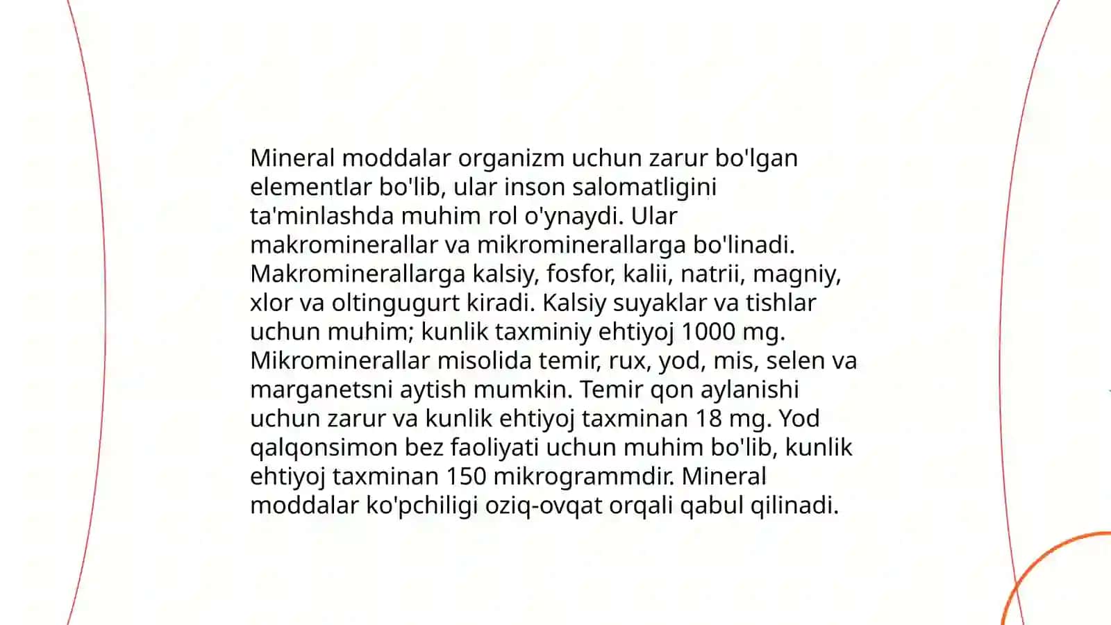 Oziq ovqat mahsulotlari ishlab chiqarishda foydalanadigan oziqa qoʻshimchalari va ingredientlari 4