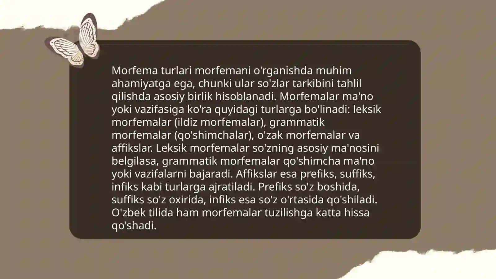 Morfema va uning turlari 4