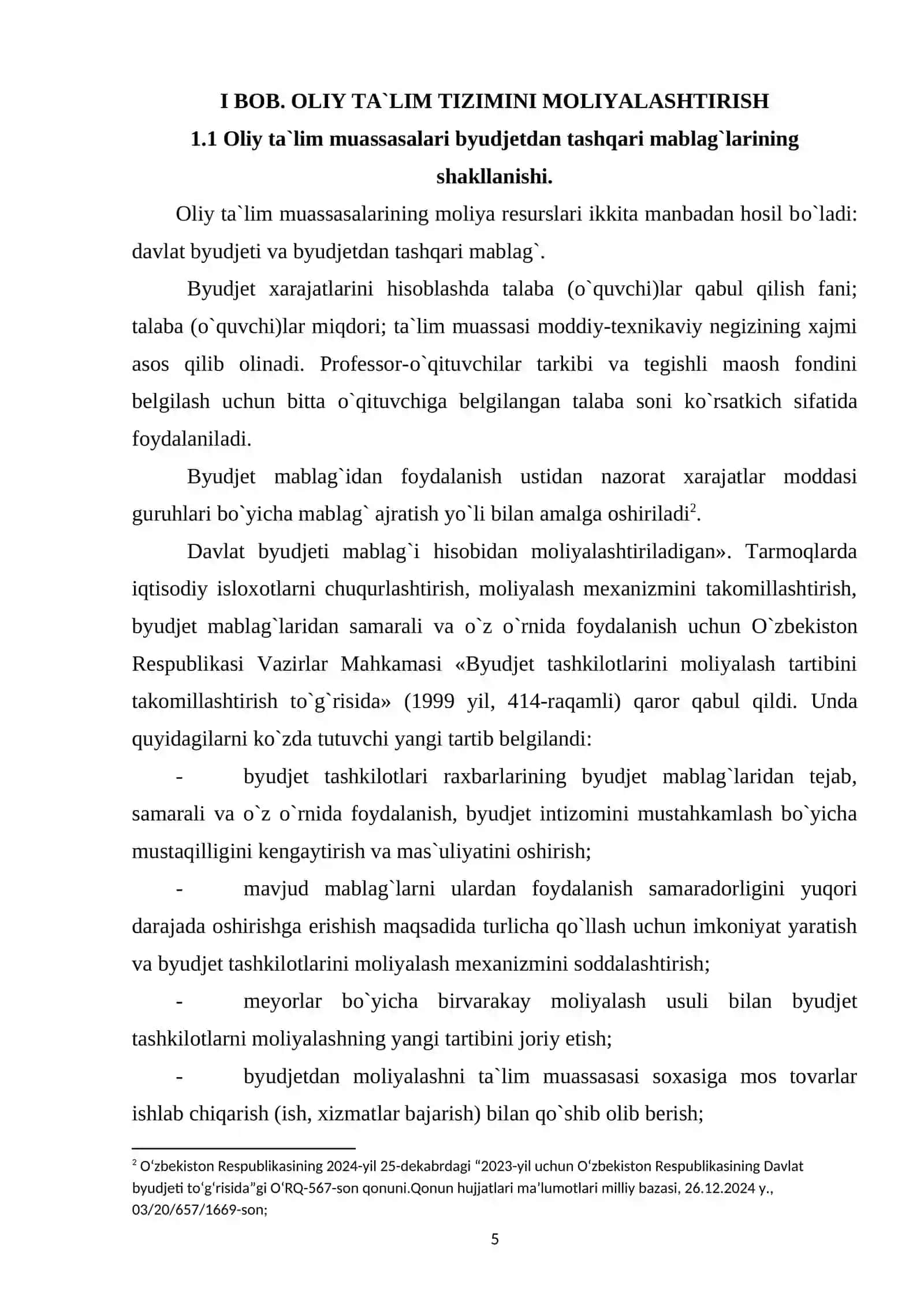 O’ZBEKISTON RESPUBLIKASI DAVLAT BUDJETI HARAJATLAR TAHLILI 4