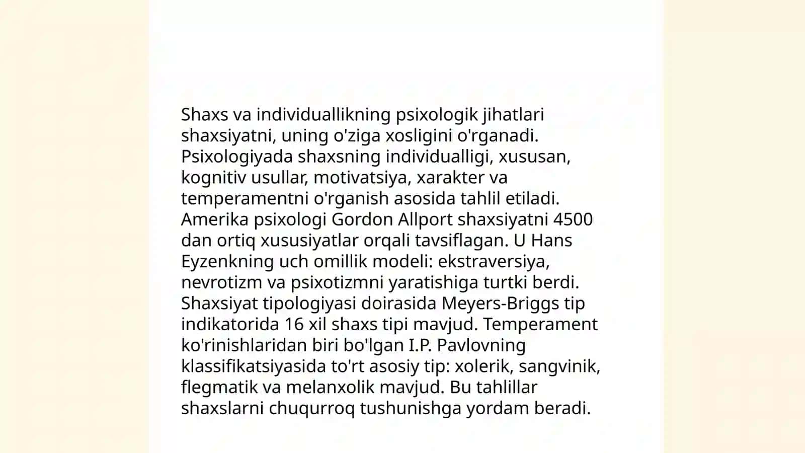 Individ, shaxs, individuallik tushunchalari 4