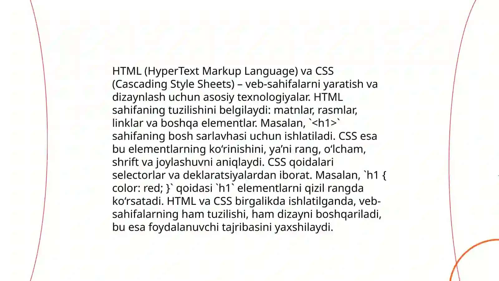 Web dasturlashga asoslangan amaliy tizimlar 4