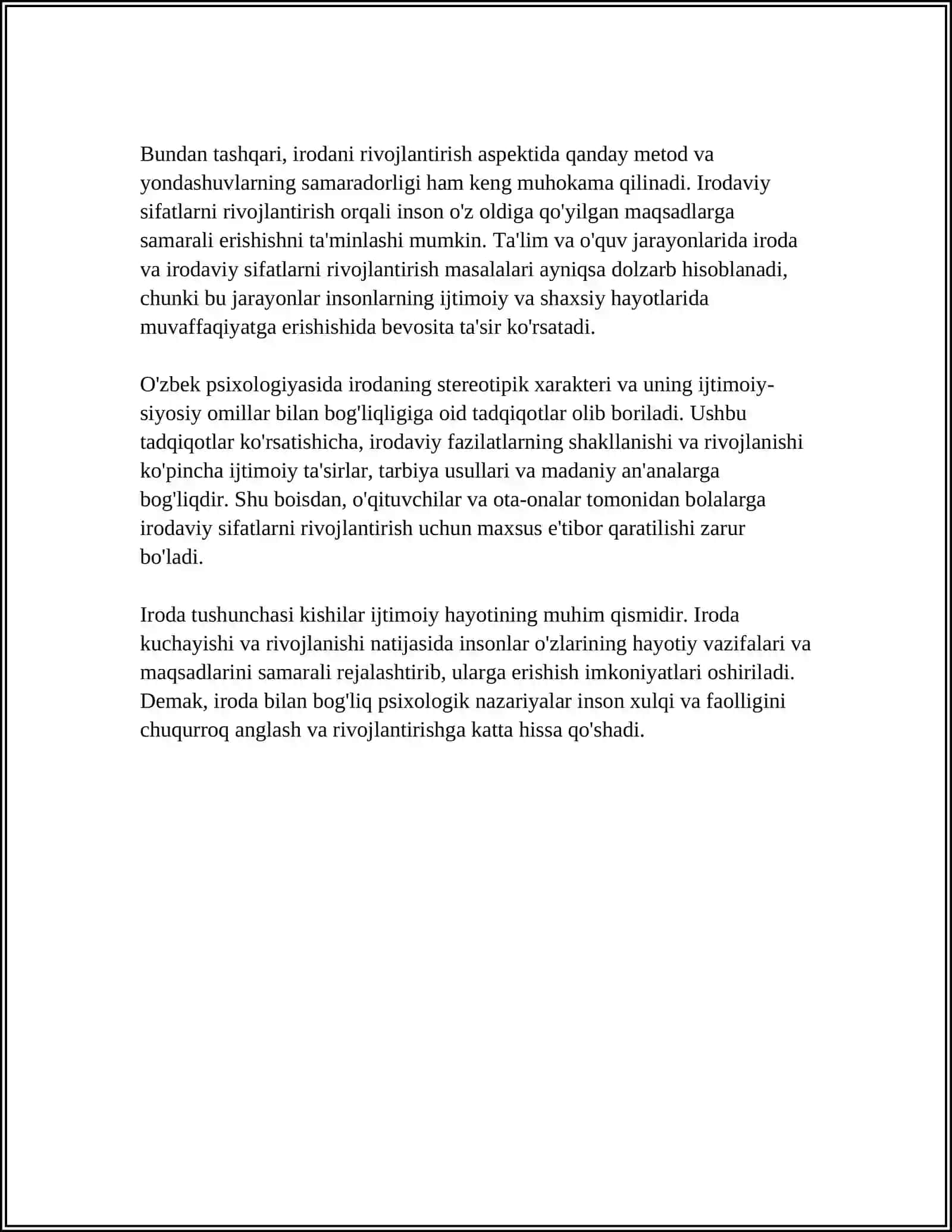 SHAXSNING IRODAVIY SIFATLARNING RIVOJLANISHI 4