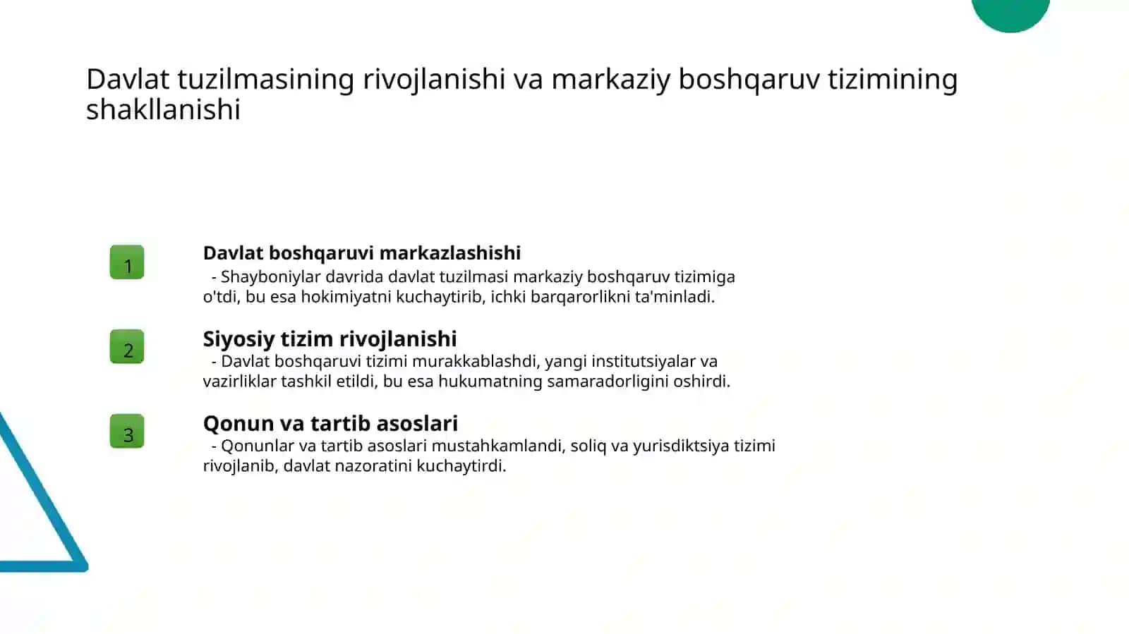 Shayboniylar davri tarixini qayta mustahkamlash 4
