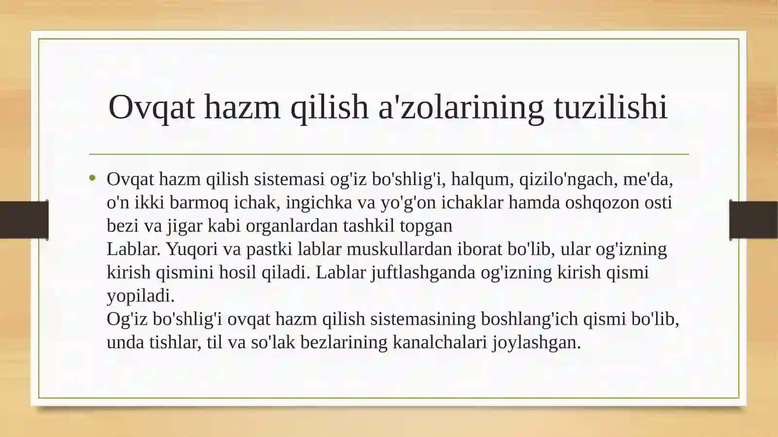 Stomatologiya yo’nalishi 24-05 guruh talabasi Mutalipova Muhayyo 4