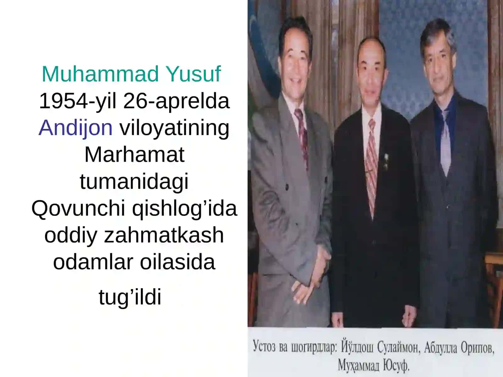 Muhammad Yusuf Buxoroni sevgan shoir 4