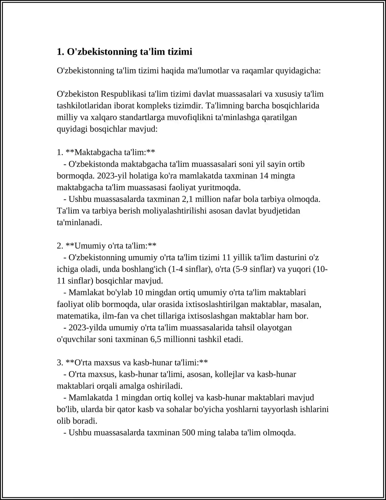 RIVOJLANGAN MAMLAKATLAR TA'LIM TIZIMI 4