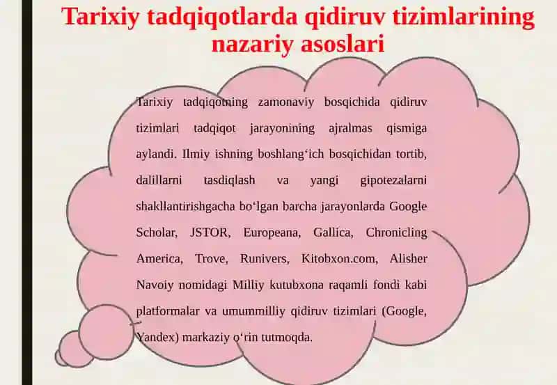 Tarixiy tadqiqotda qidiruv tizimlaridan foydalanish 4