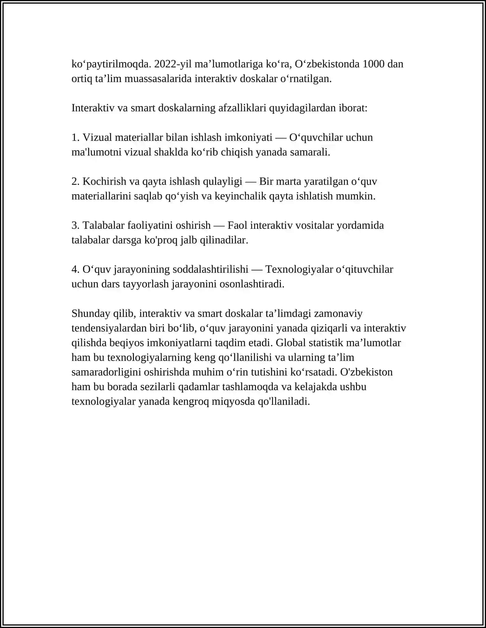 ZAMONAVIY OʻQUV TEXNIK VA DASTURIY VOSITALAR 4