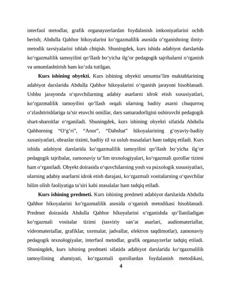 Abdulla Qahhor hikoyalarini koʻrgazmalilik asosida oʻrganish 4