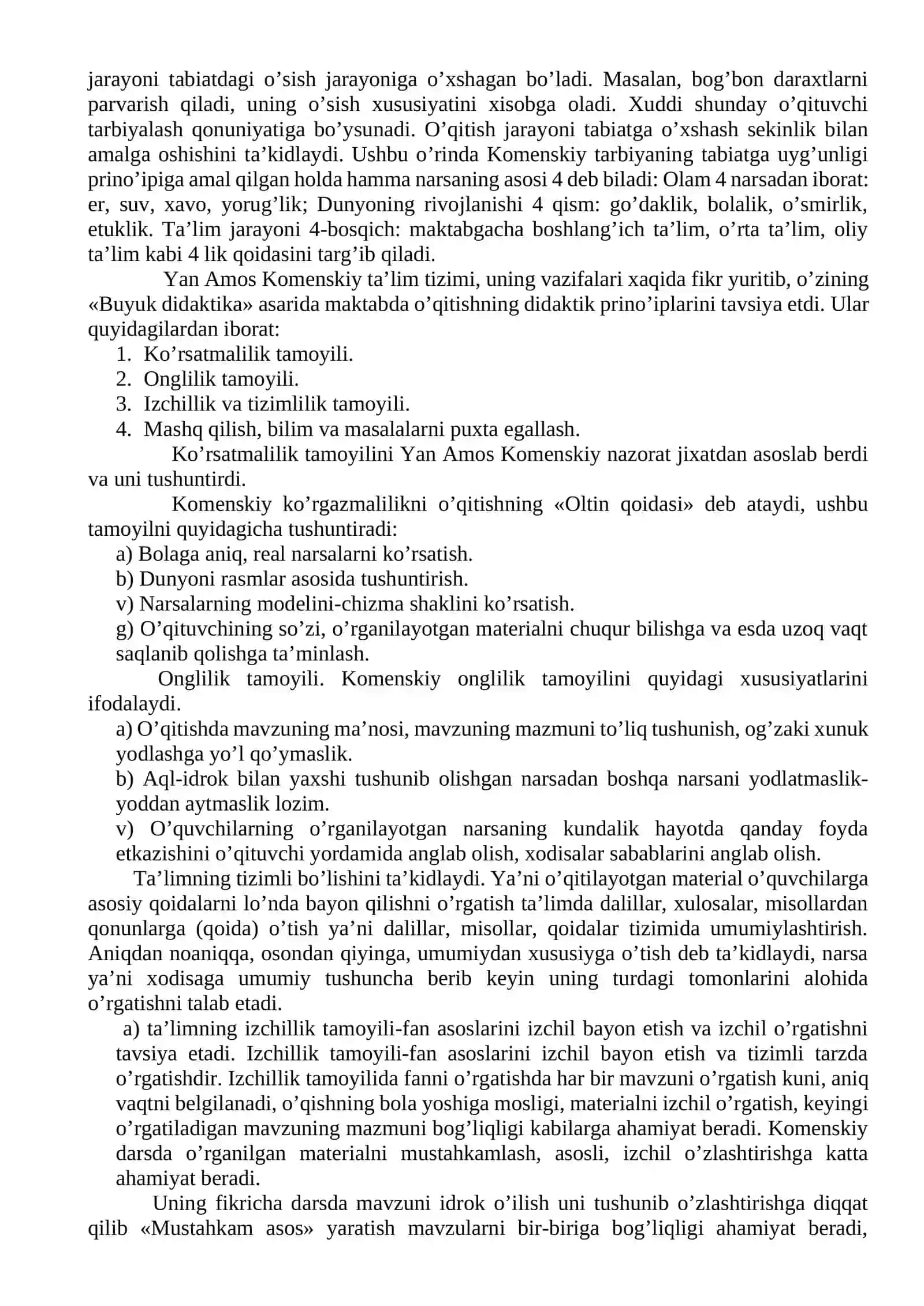 Yan Amos Komenskiyning pedagogik qarashlari 4