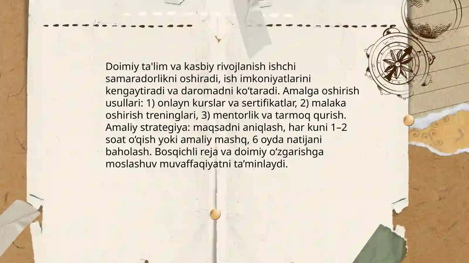 Hayot davomida ta'lim muvaffaqiyat vositasi sifatida 4
