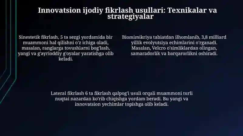 KREATIV FIKRLASHDA INNOVATSION YONDASHUVLAR 4