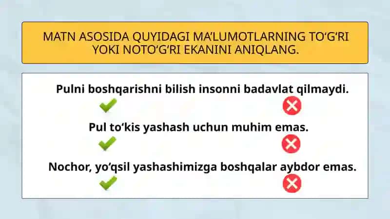 QASHSHOQLIK. MATNNING MAQSADINI ANIQLASH. VULGARIZM VA VARVARIZMLAR 4