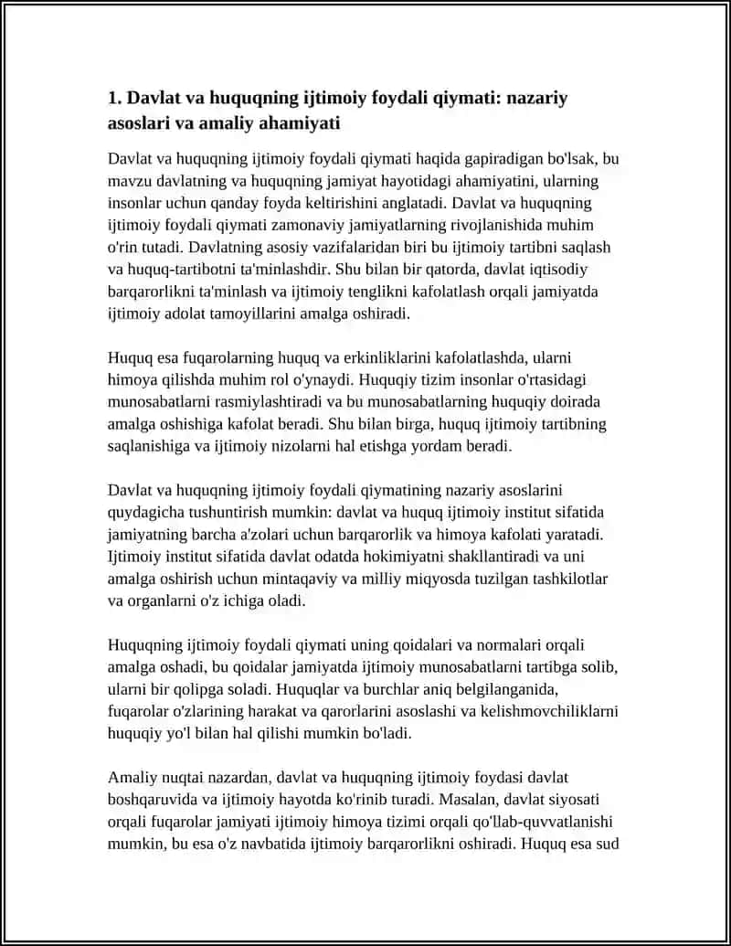 DAVLAT VA HUQUQNING IJTIMOIY FOYDALI QIMMATI 4