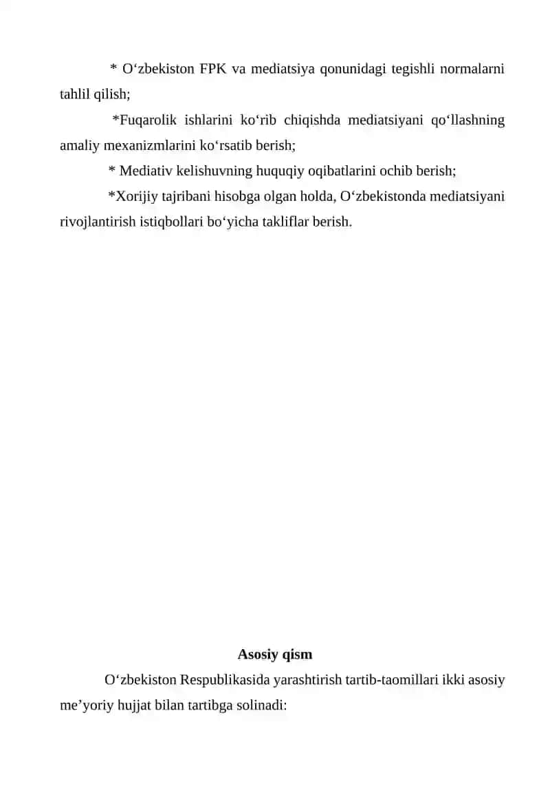 Fuqarolik protsessida yarashtiruv shakllari 4