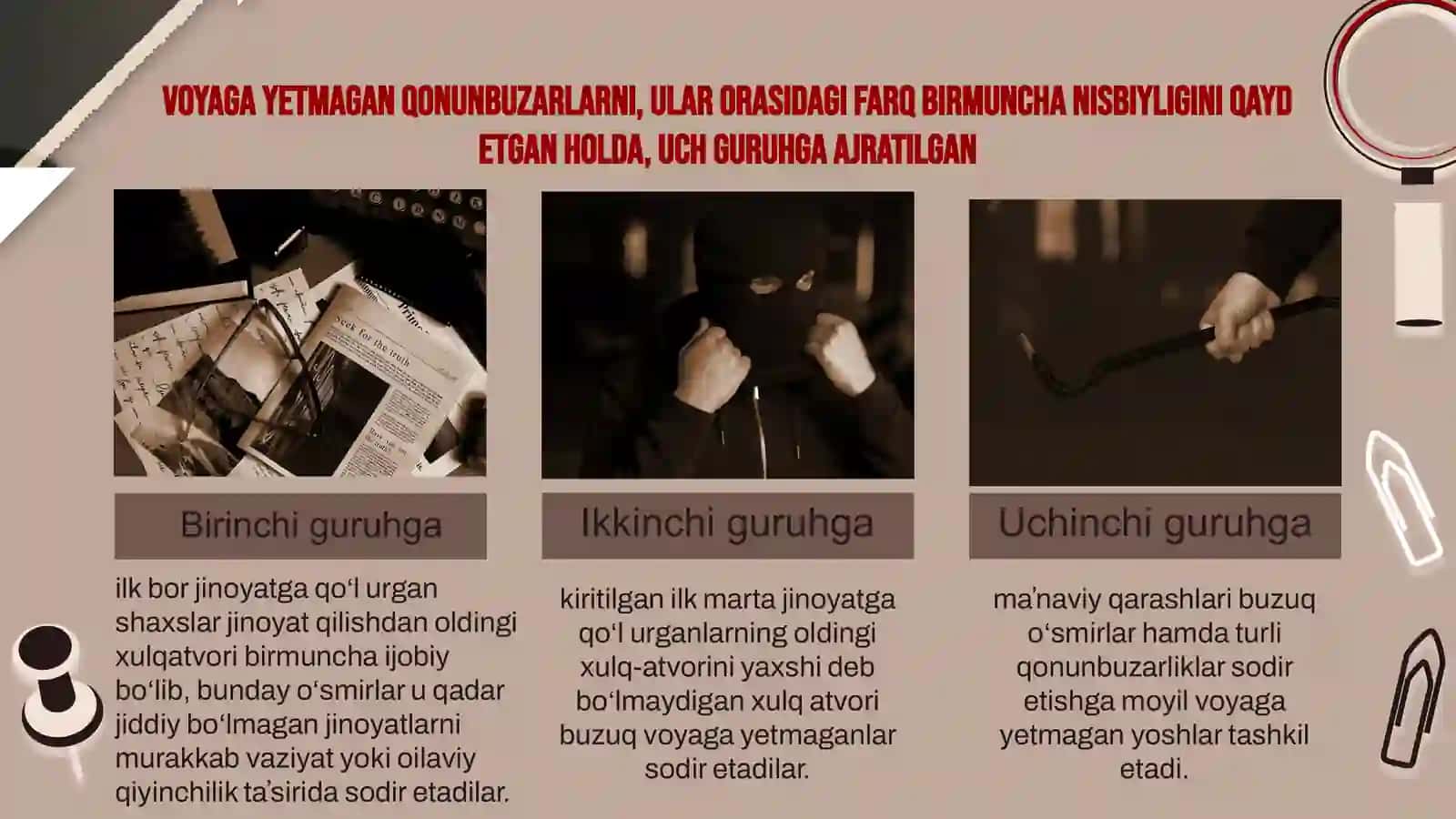 Voyaga yetmaganlar tomonidan sodir etilgan jinoyatlarni tergov qilish 4