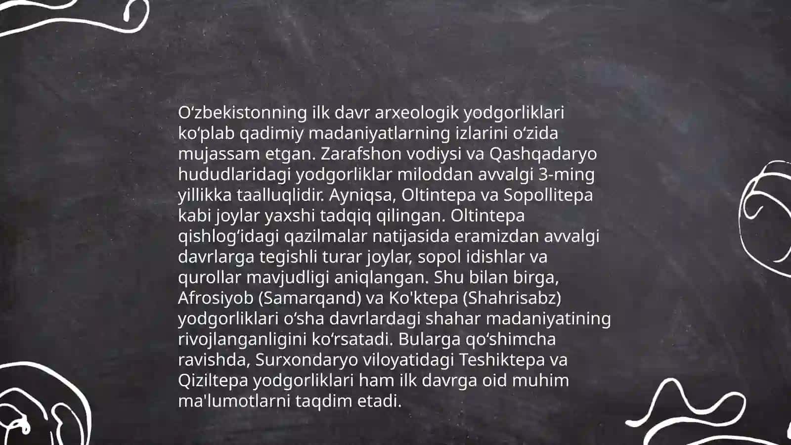 O'zbekistonning qadimgi davri tarixi 4