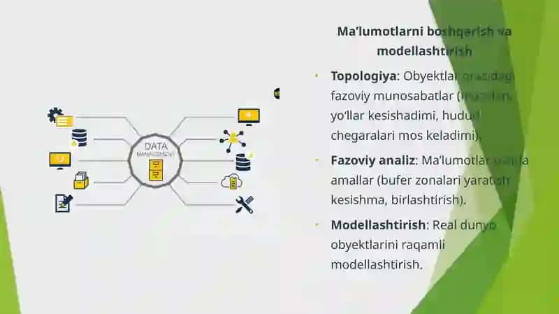 Geoaxborot tizimlarida ma’lumotlarni tashkil qilish 4