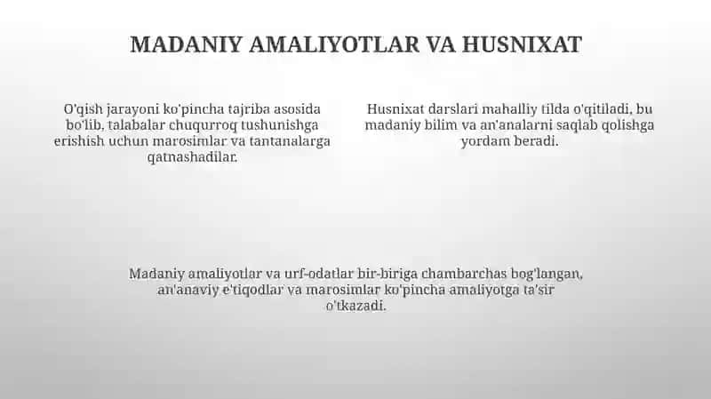 Husnixat darslari ona tilida 4