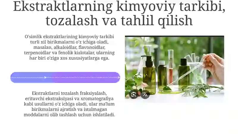 O‘simlik xom ashyosidan olinadigan ekstaktlar 4
