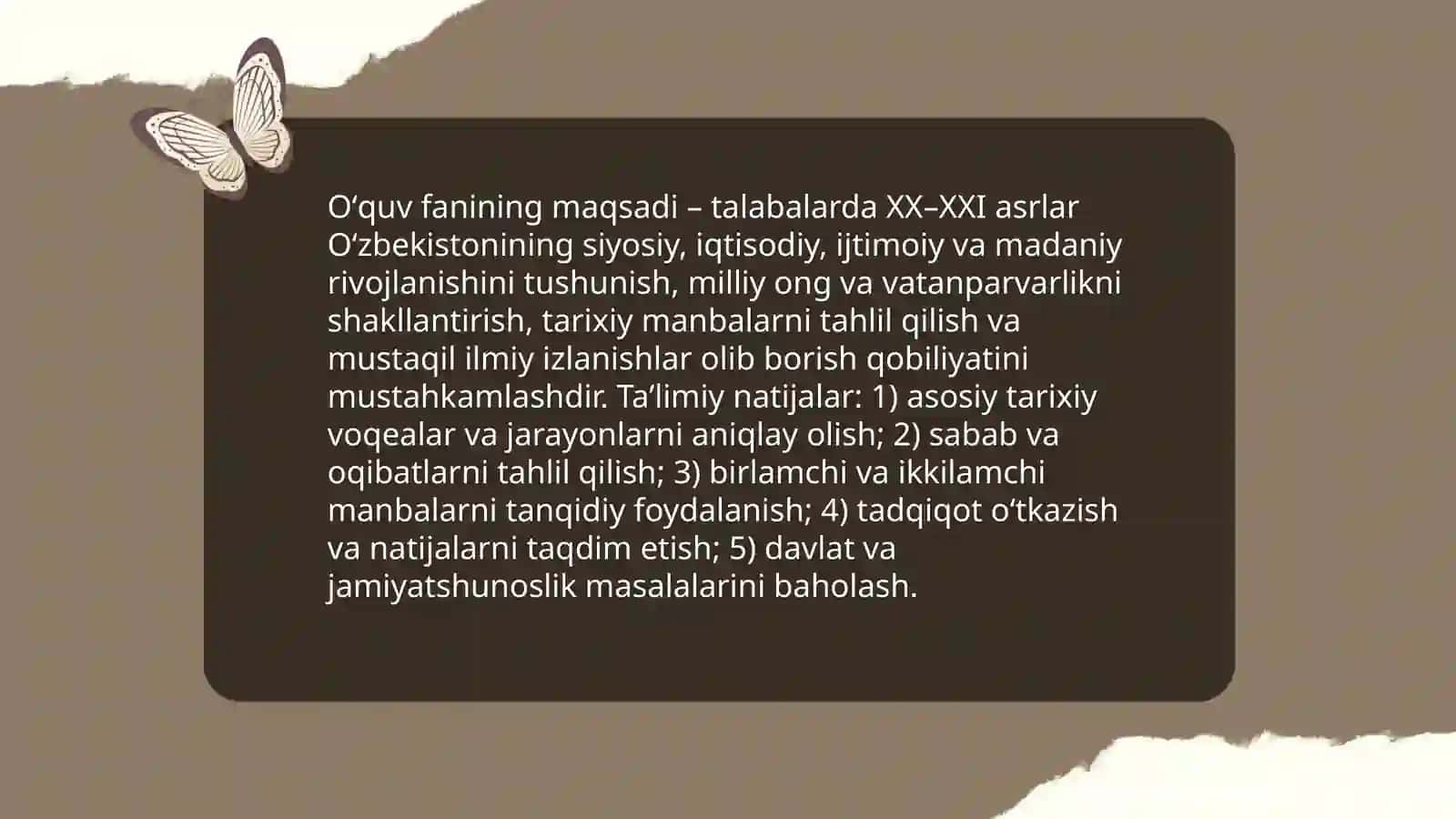 Oʻzbekistonning eng yangi tarixi 4