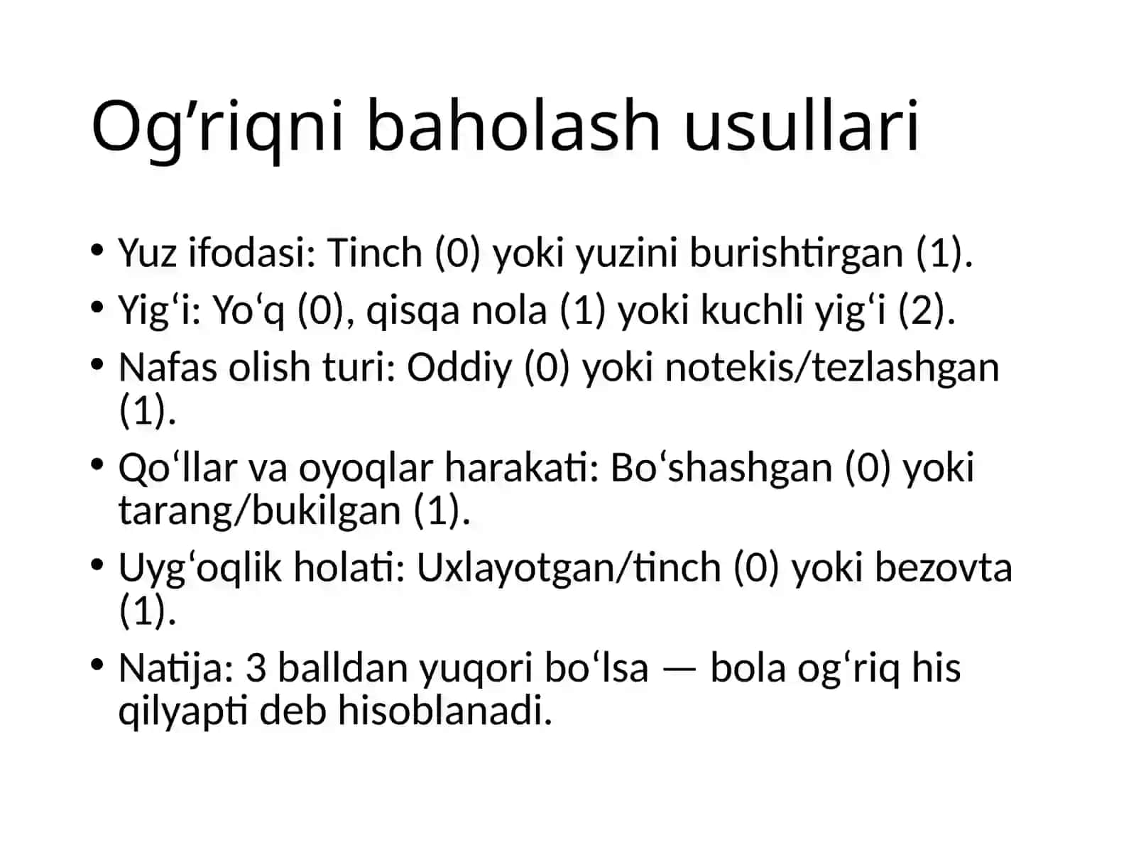 Mavzu Chaqaloqlarda og'riq ogʻriq sizlantiris Nekrotik enterokolit 4
