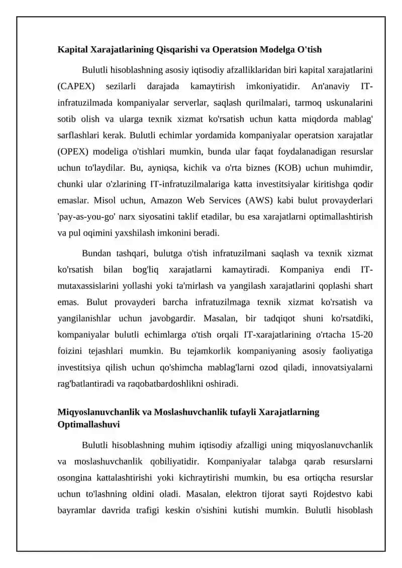 Bulutli texnalogiyalarning (cloud.computing) iqtisodiy afzalliklari 4