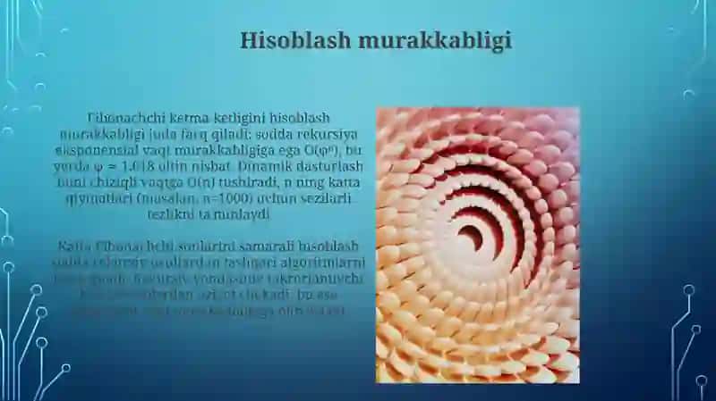 Fibonachchi sonlari 4