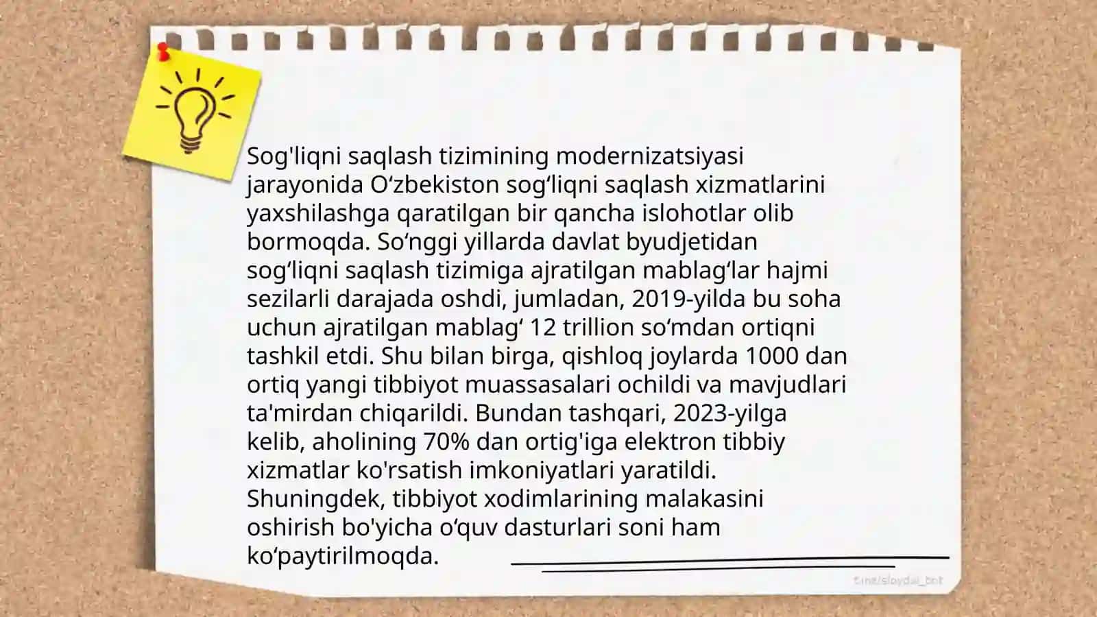 Oʻzbekistonda ijtimoiy sohada amalga oshirilayotgan oʻzgarishlar 4