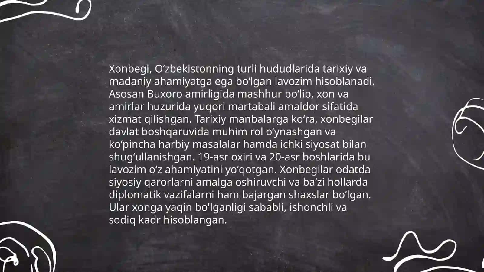 Xiva xonligida oliy darajali saroy unvonlari va mansablari 4