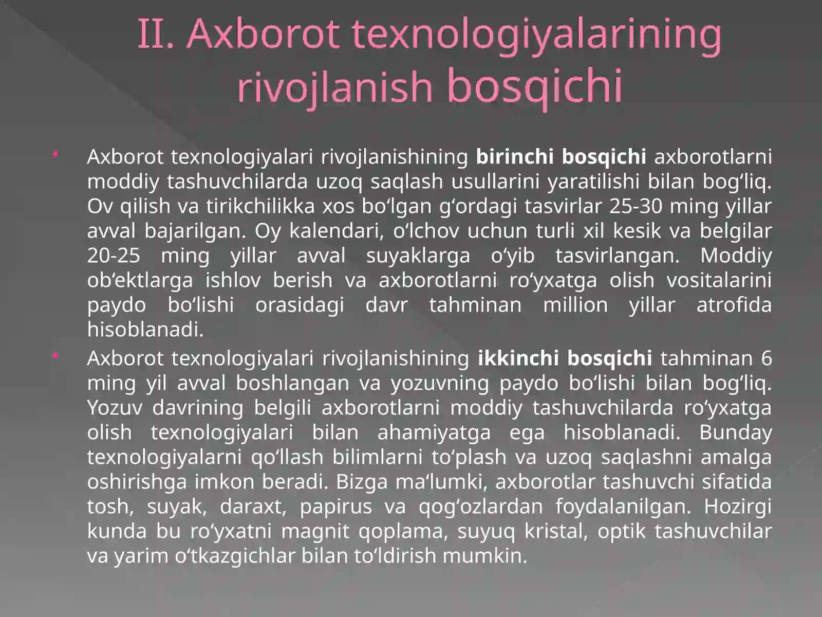 IQTISODIYOTDA AXBOROT-KOMMUNIKATSIONTEXNOLOGIYALAR VA TIZIMLAR FANIGA KIRISH 4
