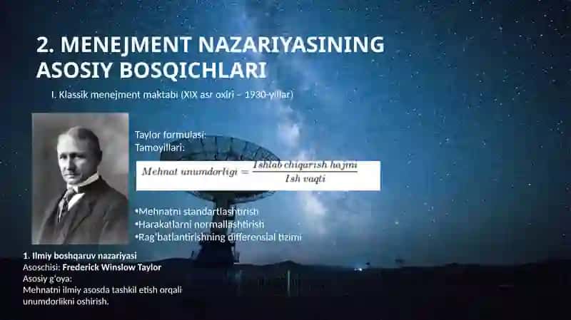 MENEJMENT NAZARIYASINING SHAKLLANISH BOSQICHLARI 4