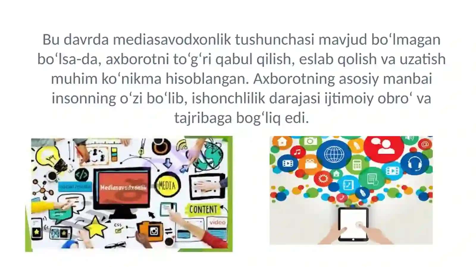 Mediasavodxonlik va axborot madaniyatining tarixiy evolutsiyasi 4