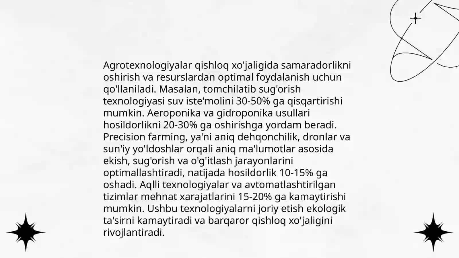 Qishloq xo'jaligini rivojlantirish strategiyalari 4