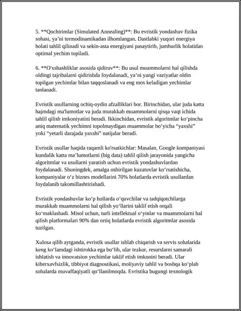 EVRISTIK USULLAR HAQIDA TUSHUNCHA, DELFI USULI 4