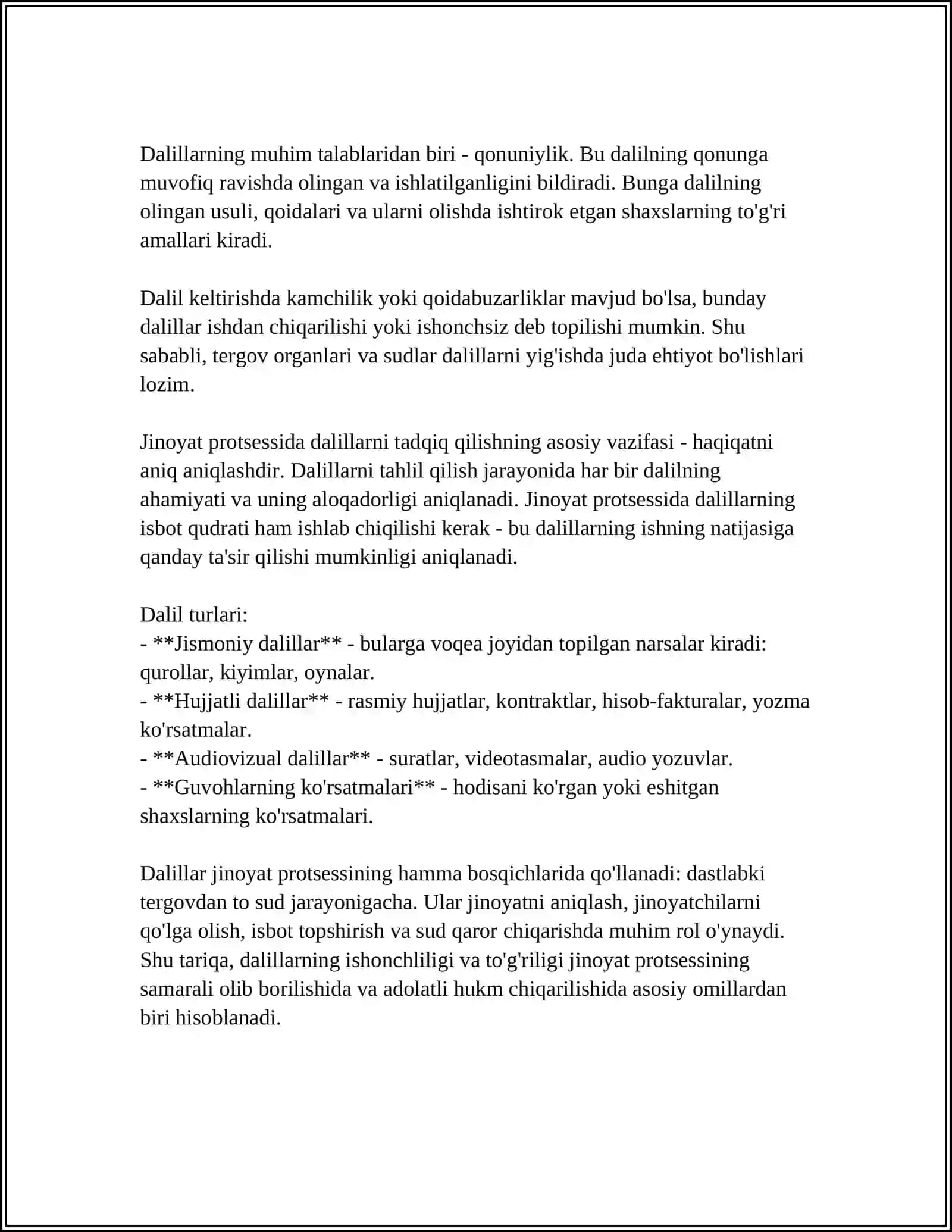 JINOYAT PROTSESSIDA DALILLAR VA ISBOT QILISH 4