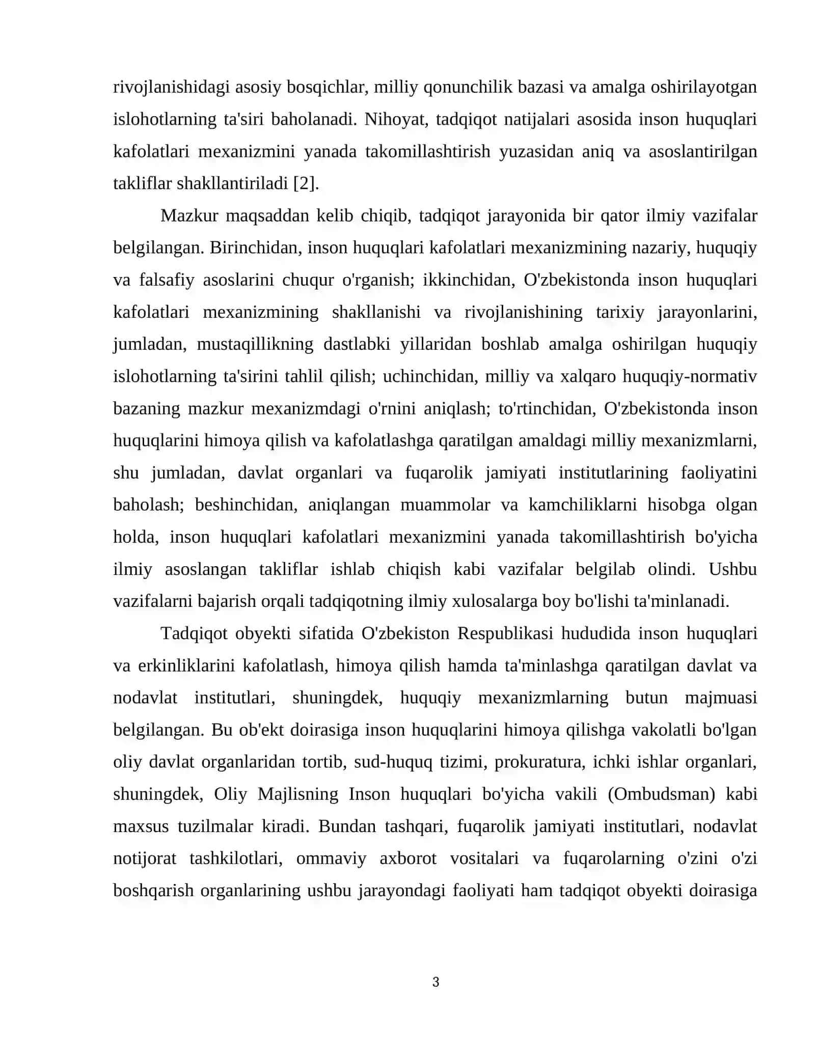 Inson huquqlari kafolatlari mexanizmi va O'zbekistonda shakllanishi 4