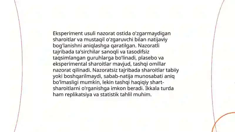 Ilmiy tadqiqotlar olib borishning asosiy usullari 4