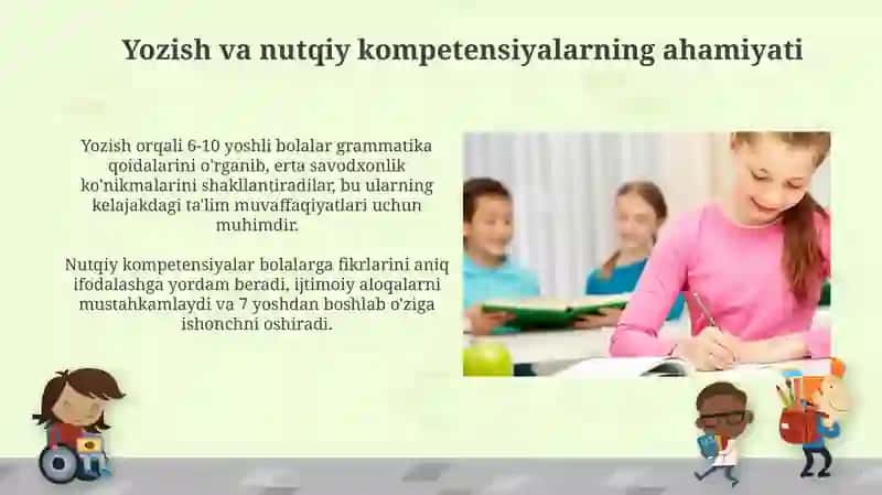 Boshlang'ich sinf o'quvchilarida yozish va gapirish kompitensiyalarini shakillantirish 4