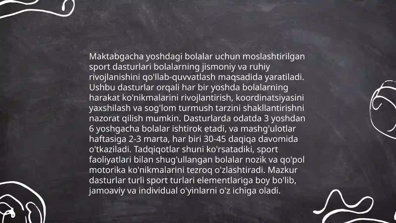 Maktabgacha yoshdagi bolalarning jismoniy faolligini oshirish texnologiyalari 4