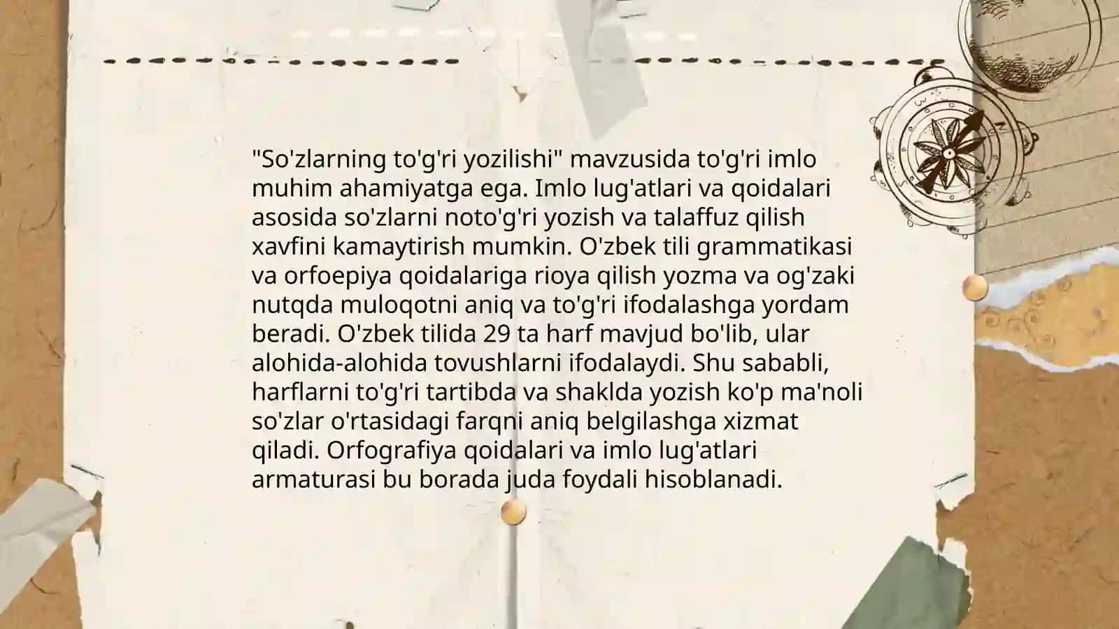 O'zbek tilining imlo qoidalari 4