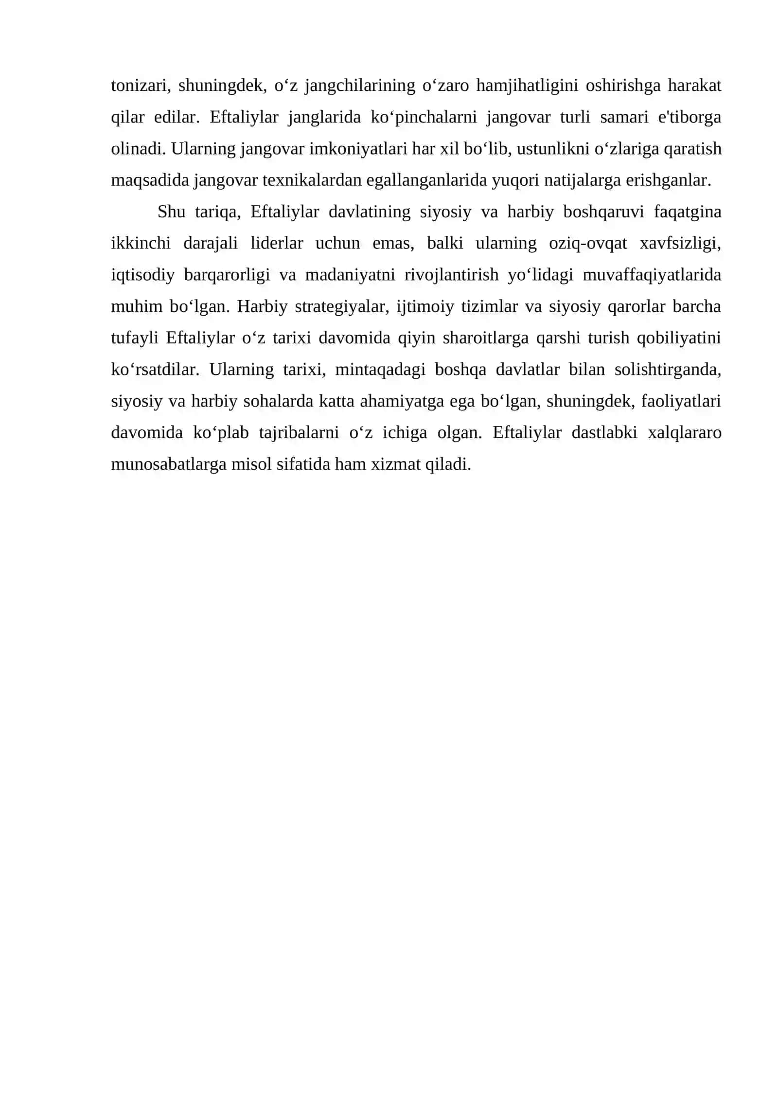 EFTALIYLAR DAVLATI: SIYOSIY VA HARBIY BOSHQARUVI 4