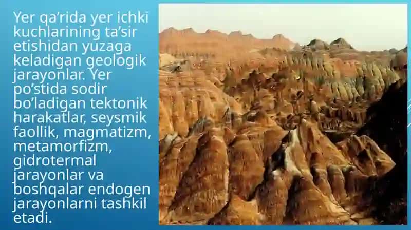Endoengeologik jarayonlar 4