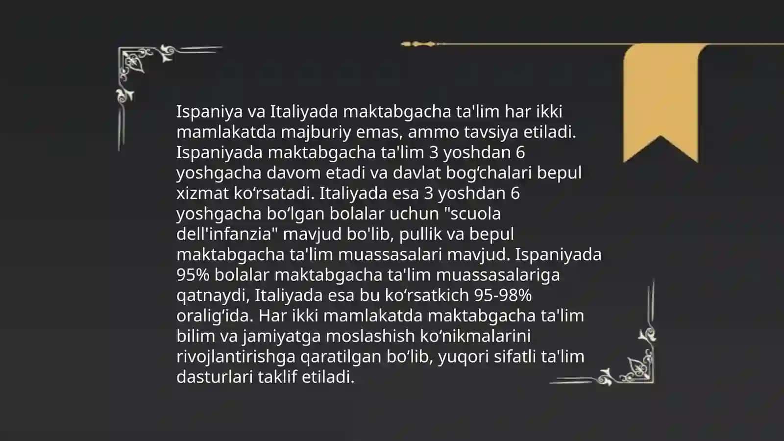 İspaniya va İtaliya ta'lim tizimi 4